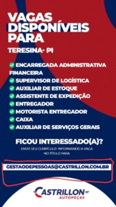 Oportunidades de empregos no Piauí